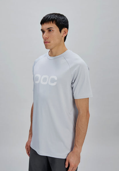 Maillot POC REFORM ENDURO Korte Mouwen Lichtgrijs