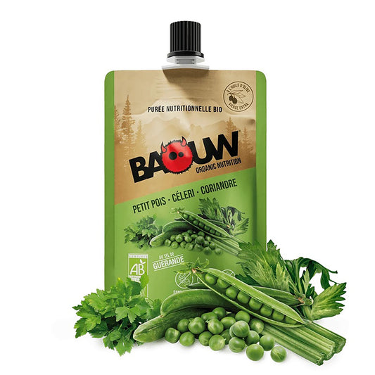 Purée Energétique BAOUW Bio Recette Salée Petit Pois-Céleris-Coriandre (90g)