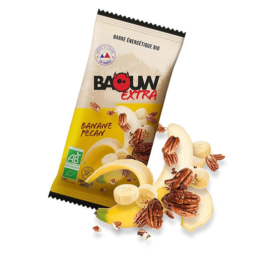 BAOUW ORGANIC EXTRA Banaan-Pecan Energiereep (50g)