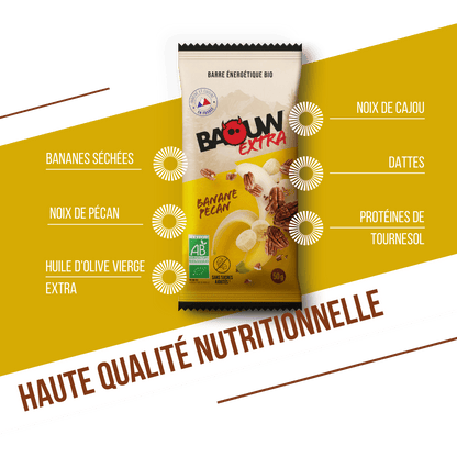 Energiereep BAOUW BIO EXTRA Banaan-Pecan (50g)