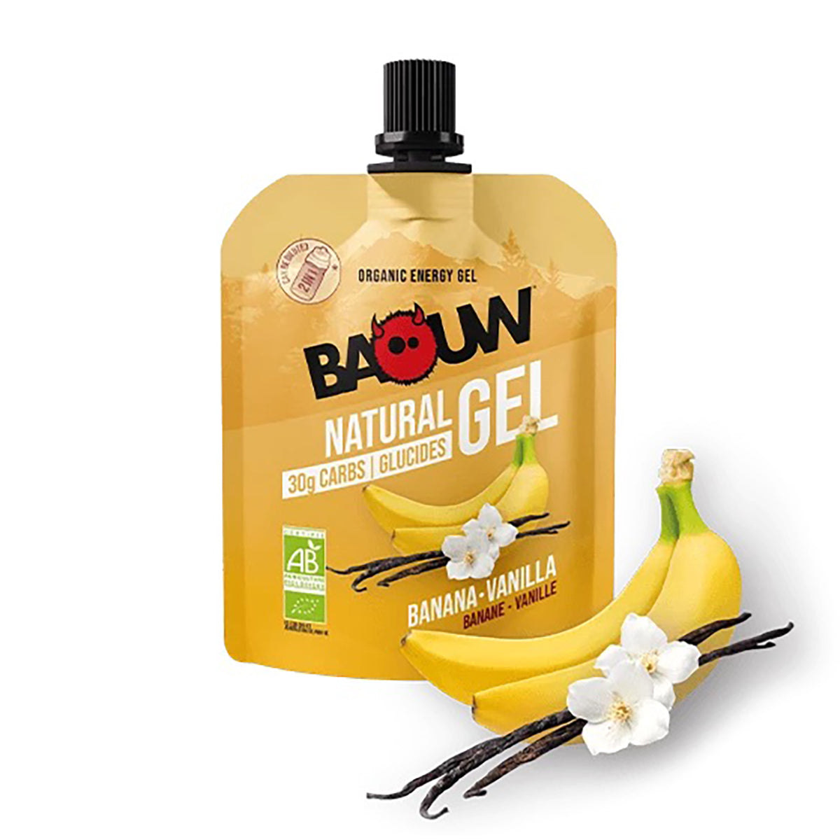 BAOUW ORGANIC Banaan-Vanille Energiegel (85g)