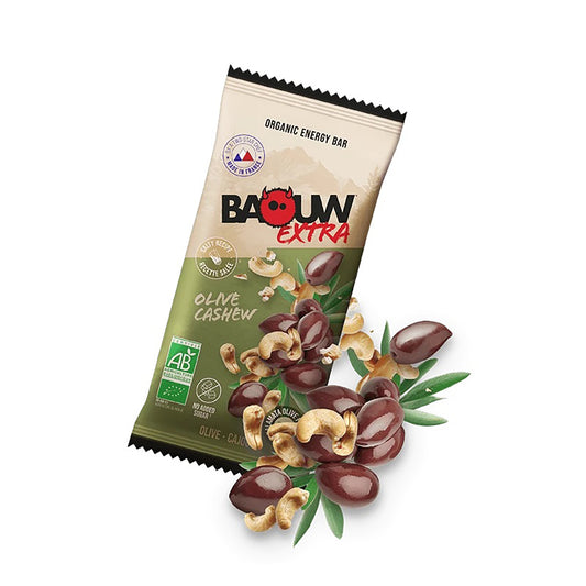 BAOUW ORGANIC EXTRA Gezouten Olijf-Cashew Energiereep (50g)