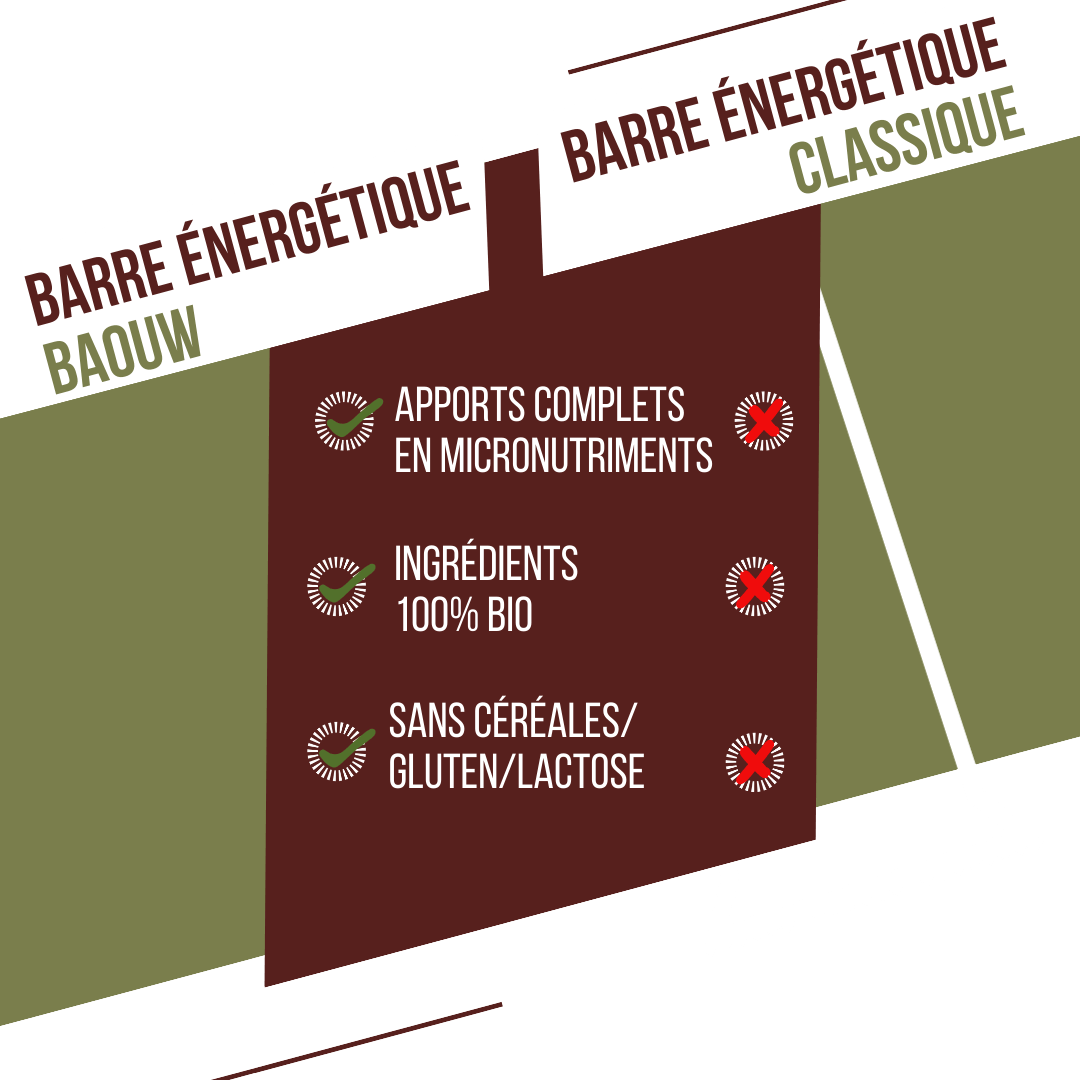 Barre Énergétique BAOUW BIO EXTRA Salé Olive-Cajou (50g)