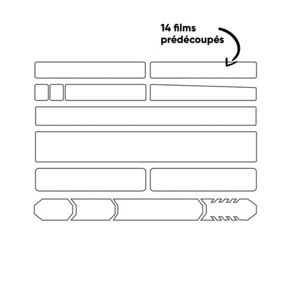 Zelfklevende Framebescherming CLEARPROTECT PACK XXL Glanzend