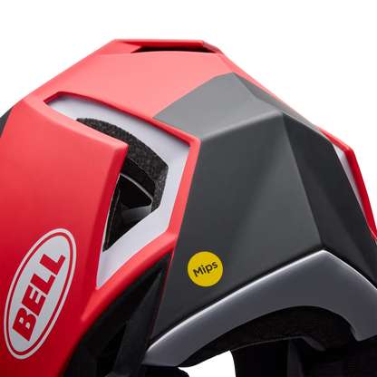 MTB-helm BELL FULL-10 MIPS LEVEL SET Wit/Rood