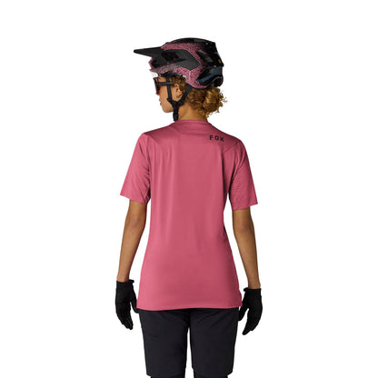 FOX FLEXAIR Dames Korte Mouwen Jersey Berry