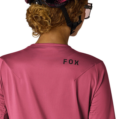 FOX FLEXAIR Dames Korte Mouwen Jersey Berry
