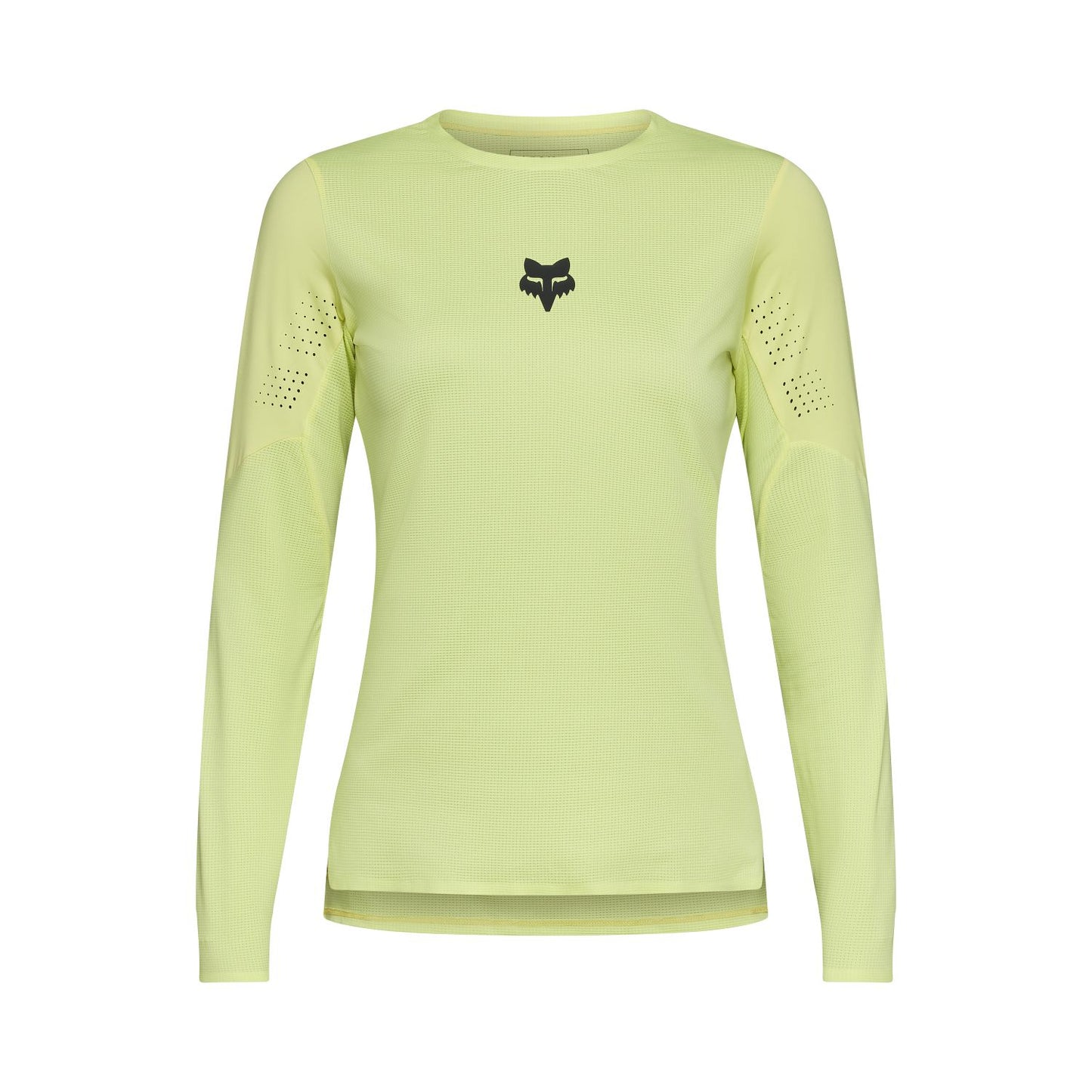 FOX FLEXAIR Dames Lange Mouw Jersey Geel Lime