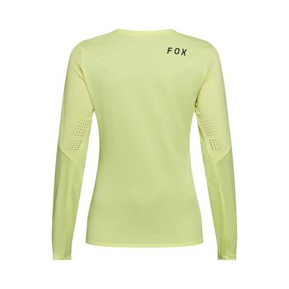 FOX FLEXAIR Dames Fietsshirt Lange Mouwen Geel Lime