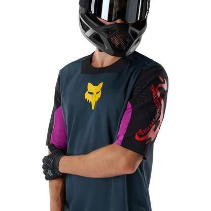 FOX DEFEND CREATION jersey met korte mouwen Blauw