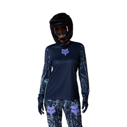 FOX RANGER IMAGE PRINT Dames Lange Mouwen Jersey Blauw