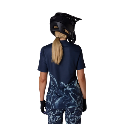 FOX RANGER IMAGE PRINT shirt Dames Korte Mouwen Arctic Blue