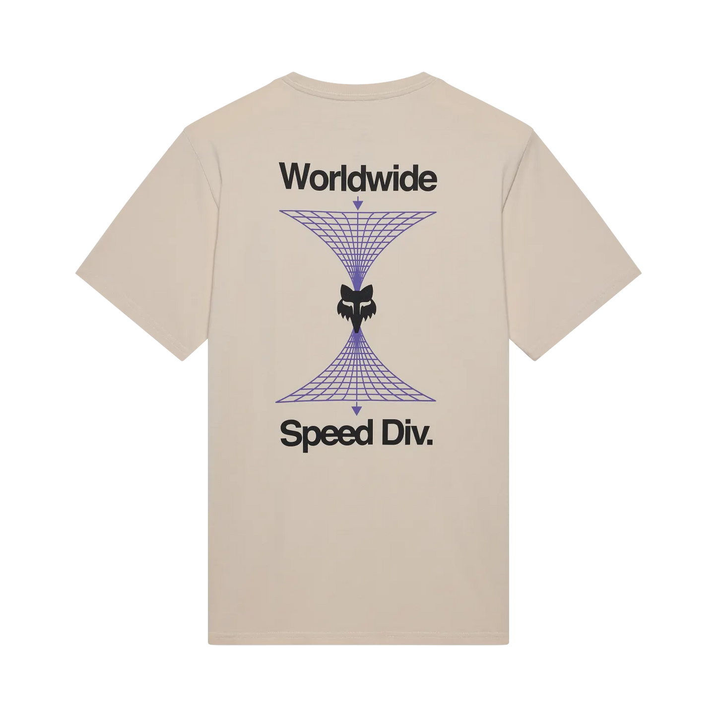 T-shirt FOX IMAGE PRINT 195 ORIGINAL Korte Mouw Beige Krijt