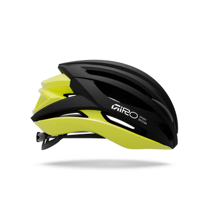 Weghelm GIRO SYNTAX MIPS Zwart/Geel Hi Viz
