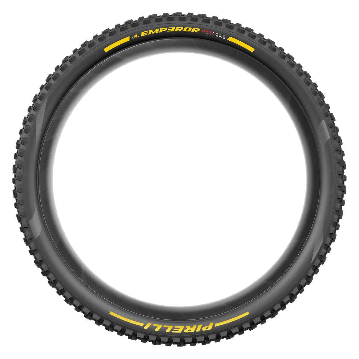 PIRELLI SCORPION EMPEROR buitenband 27.5x2.40 Soft DualWall Tubeless Ready, vouwband, zwart/geel Team Edition