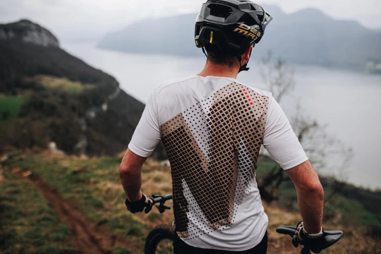 Maillot MAVIC CROSSTRAIL Manches Courtes Blanc