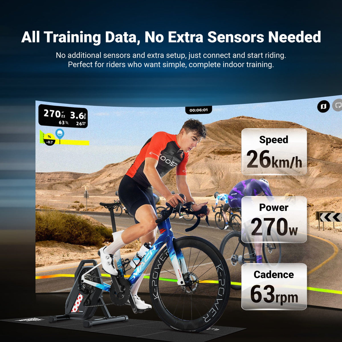 COOSPO T10 Home Trainer Connecté