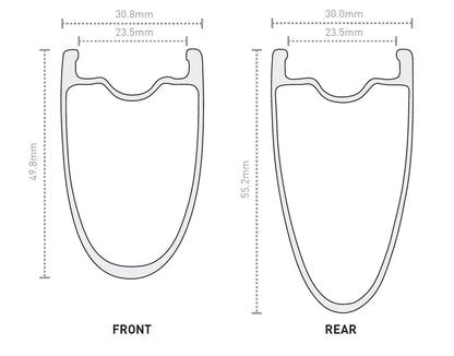 Achterwiel ENVE SES 4.5 PRO Tubeless Ready (Center Lock) Wit