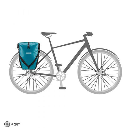 Paar Tassen voor Bagagedrager ORTLIEB BACK ROLLER 40 L Turquoise