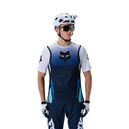 Maillot FOX RANGER FOUNDRY Manches Courtes Bleu