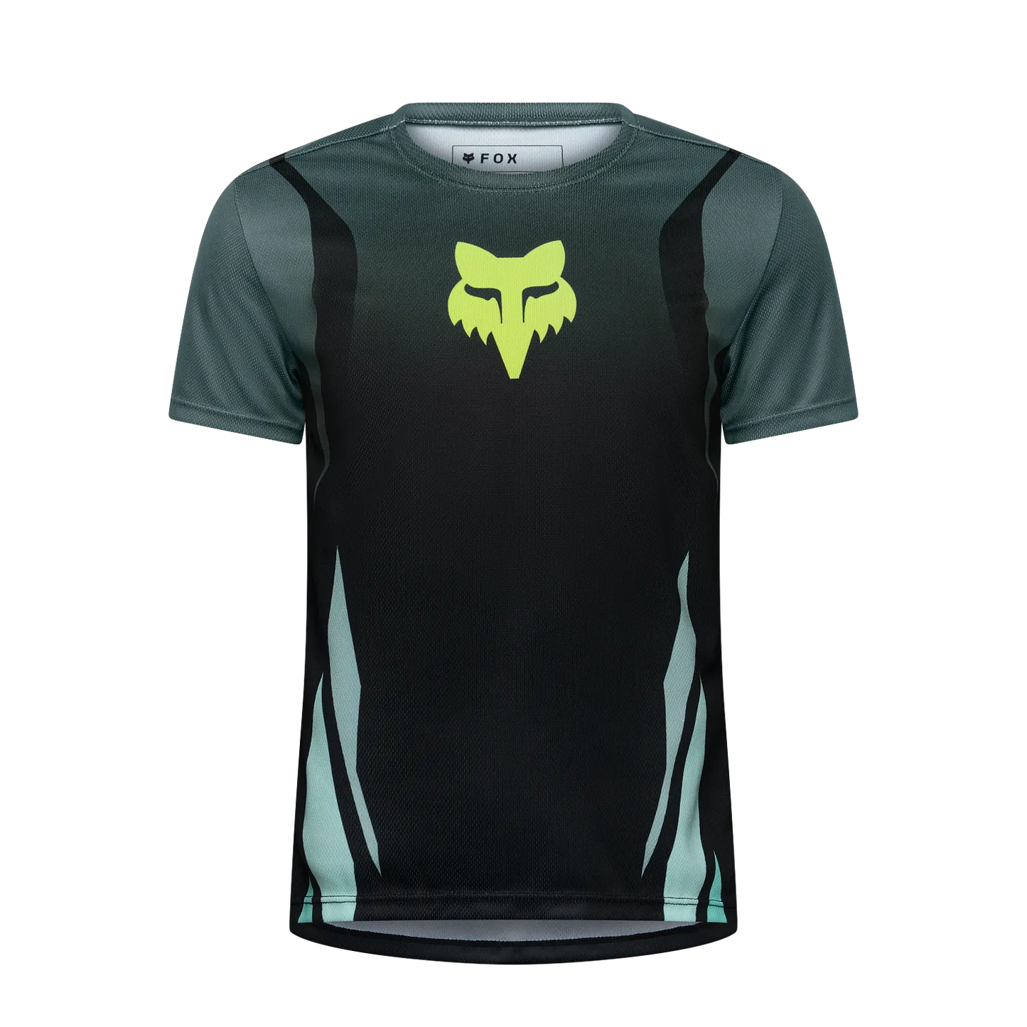 Maillot FOX RANGER FOUNDRY Junior Manches Courtes Vert Sauge