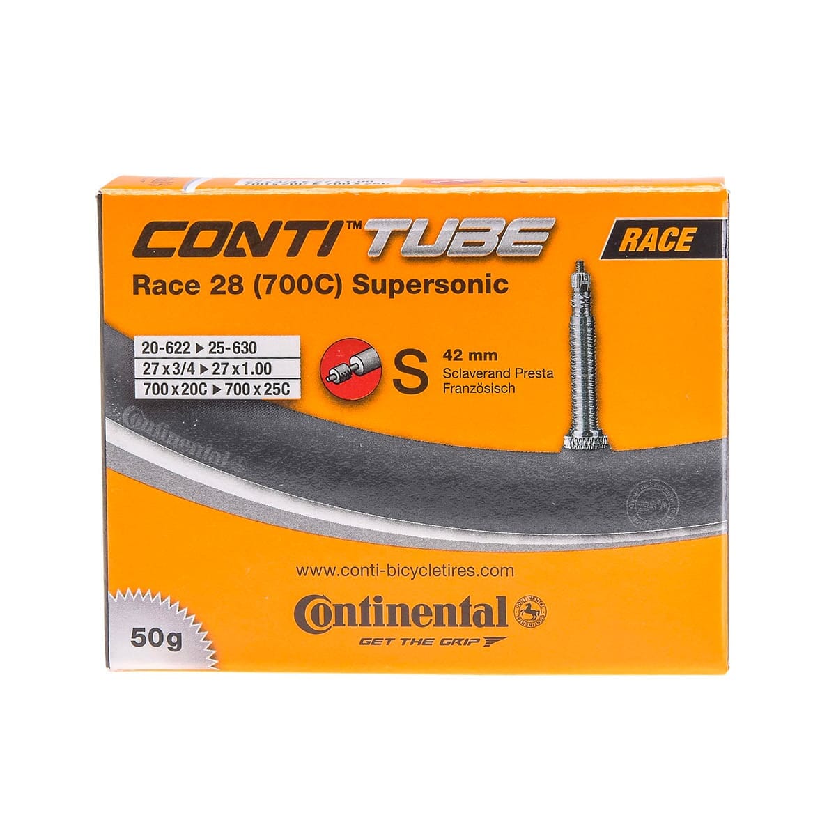 CONTINENTAL RACE SUPERSONIC binnenband 700x20/25c Presta