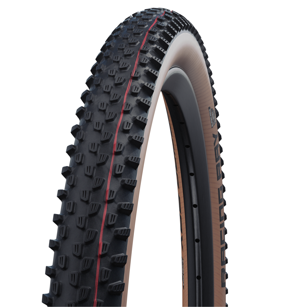 Pneu SCHWALBE RACING RAY 29x2.35 ADDIX SPEED SUPERRACE Tubeless Ready Souple Noir/Marron