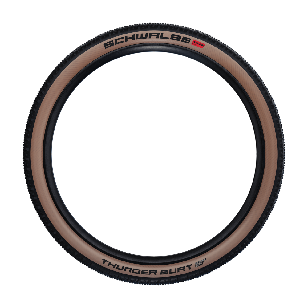 Pneu SCHWALBE THUNDER BURT 29x2.25 ADDIX SPEED SUPERRACE Tubeless Ready Souple Noir/Marron