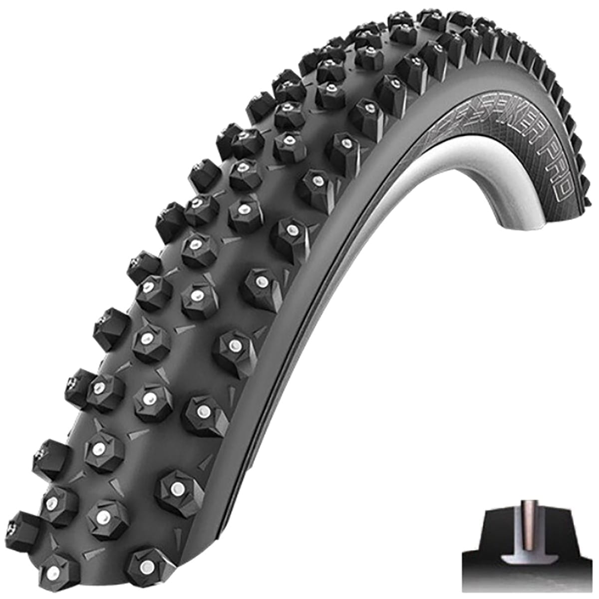 Pneu SCHWALBE ICE SPIKER 29x2,25 RaceGuard SnakeSkin Tubeless Souple 11654176