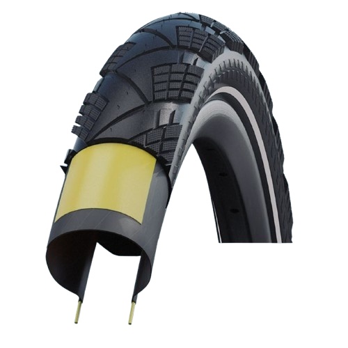 Pneu SCHWALBE MARATHON EFFICIENCY 650x55 ADDIX V-Guard Reflex TubeType Souple Noir