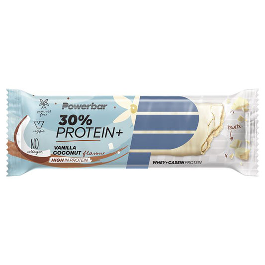 POWERBAR 30% PROTEIN PLUS Herstelreep (55 g) Vanille Kokosnoot