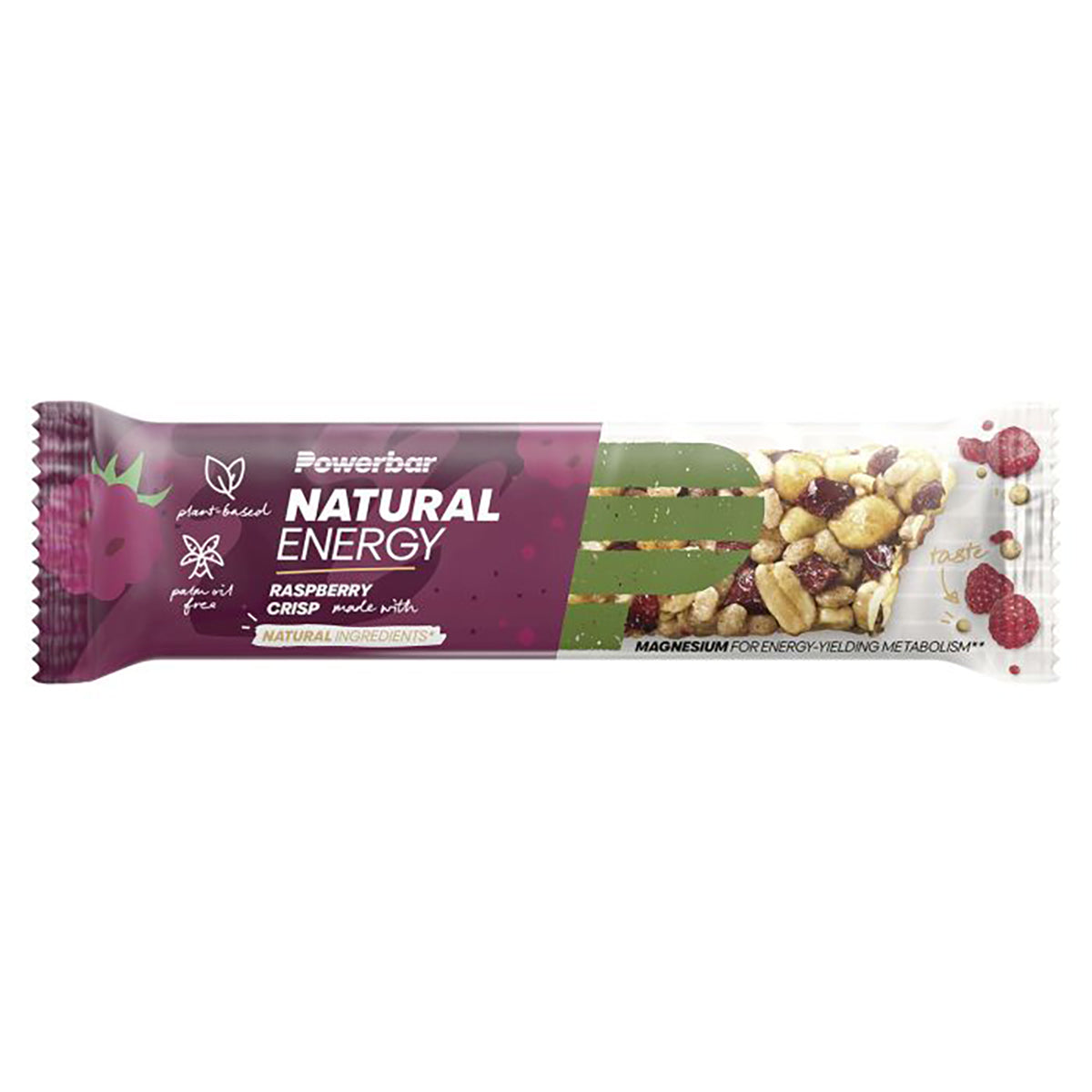 Barre Énergétique POWERBAR NATURAL ENERGY (40 g) Framboise Crispy