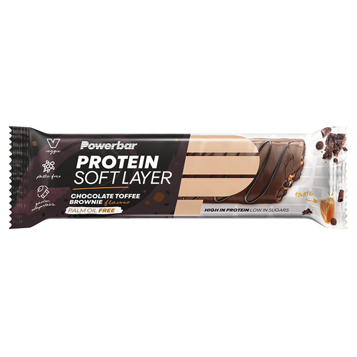 POWERBAR PROTEIN SOFT LAYER Herstel reep (40g) Chocolade Brownie