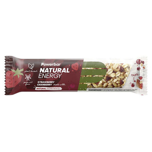 Barre Énergétique POWERBAR NATURAL ENERGY (40 g) Fraise Canneberge