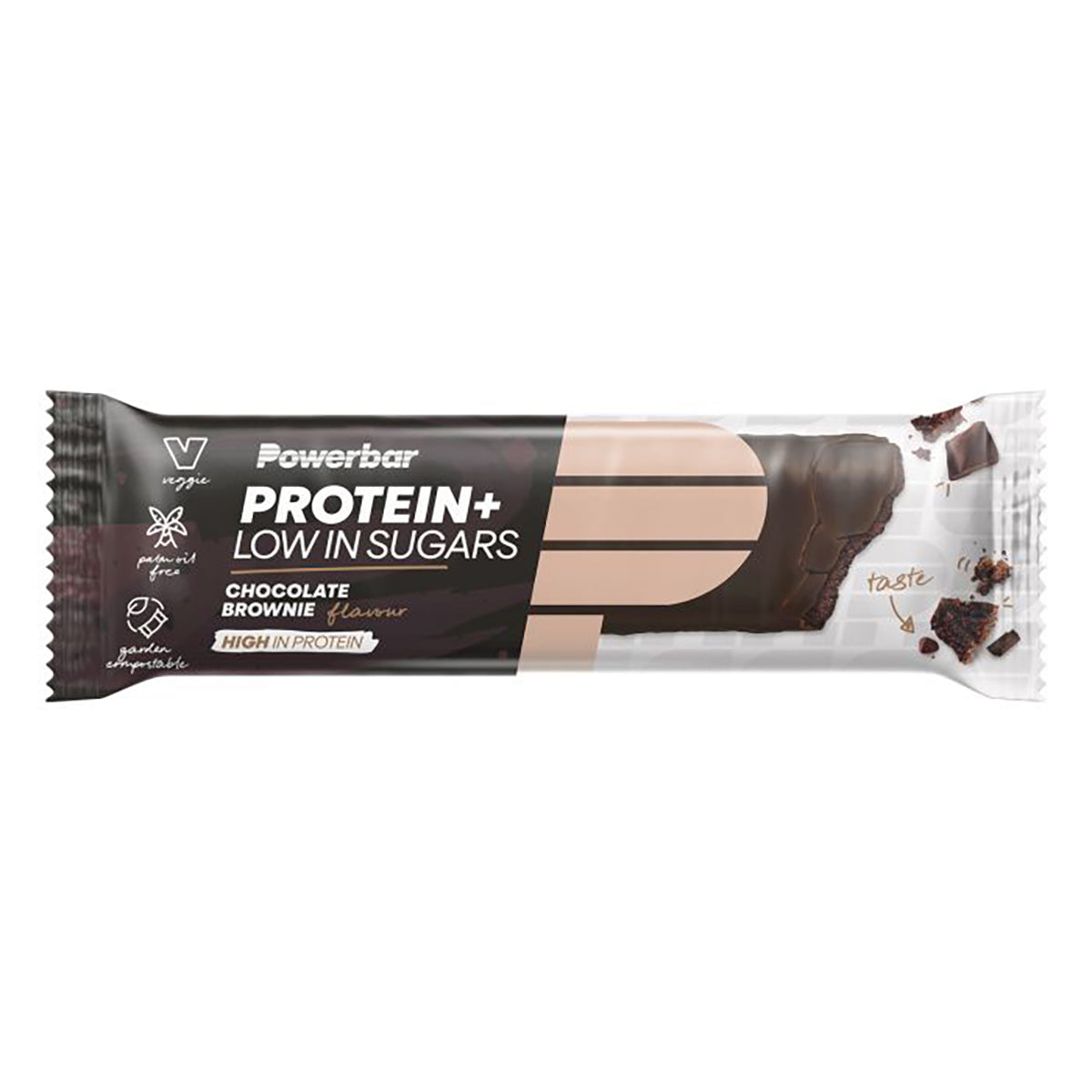 Barre de Récupération POWERBAR PROTEIN PLUS LOW SUGAR (35 g) Brownie Chocolat