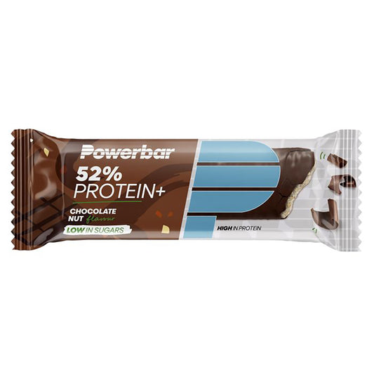 Barre de Récupération POWERBAR 52% PROTEIN PLUS (55 g) Chocolat Noix