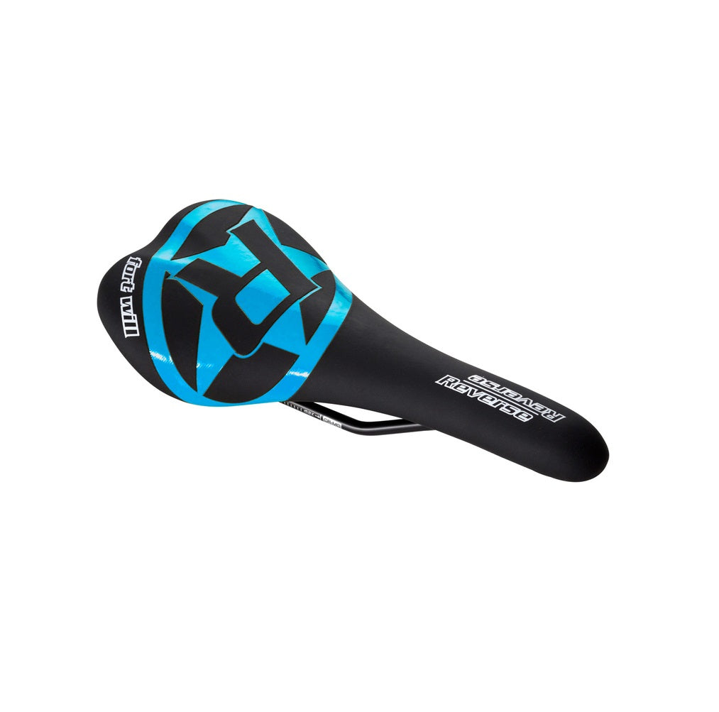 Selle REVERSE COMPONENTS FORT WILL STYLE Rails CrMo Noir/Bleu