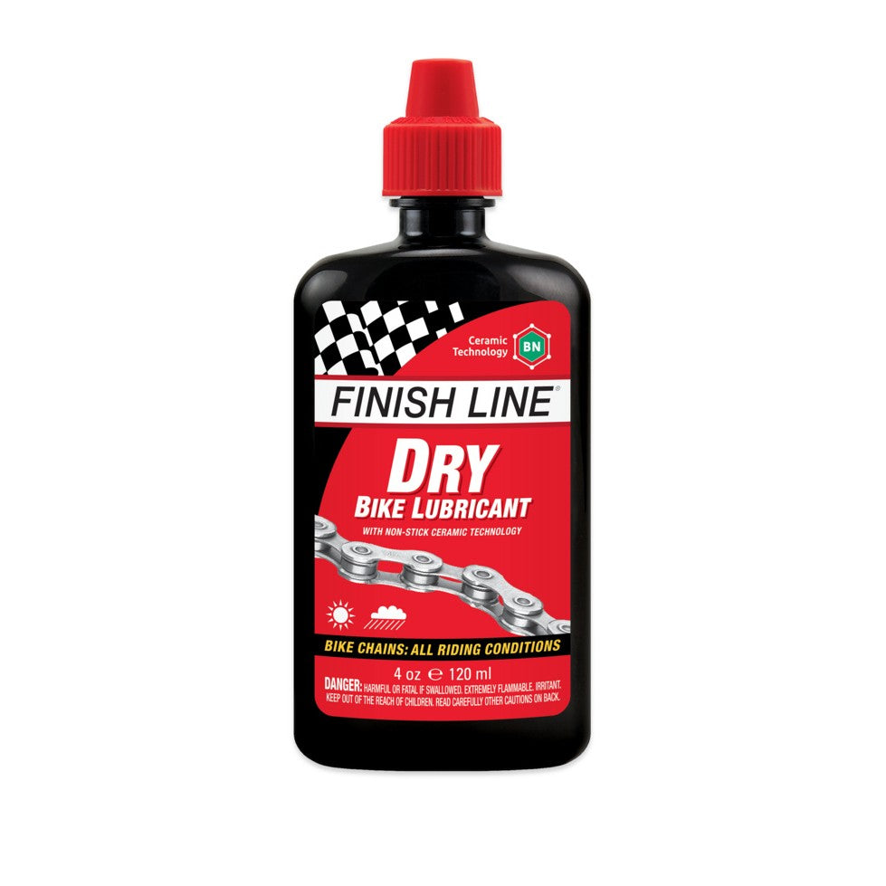 Kettingsmeermiddel FINISH LINE DRY LUBE Teflon - Alle Omstandigheden (120 ml)