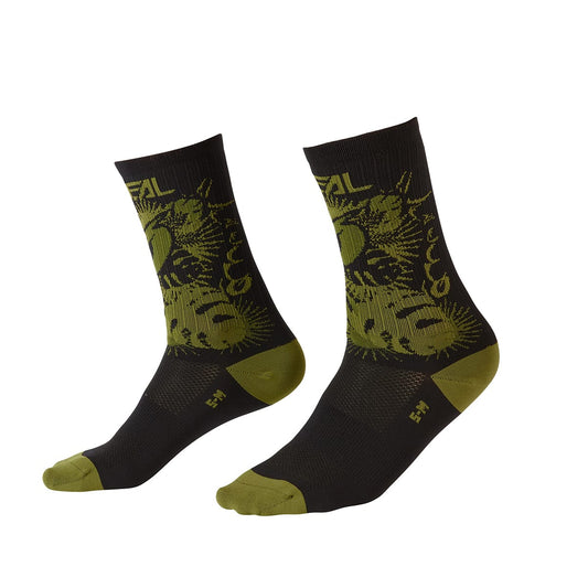 Chaussettes O'NEAL MTB PERFORMANCE PLANT Noir/Vert