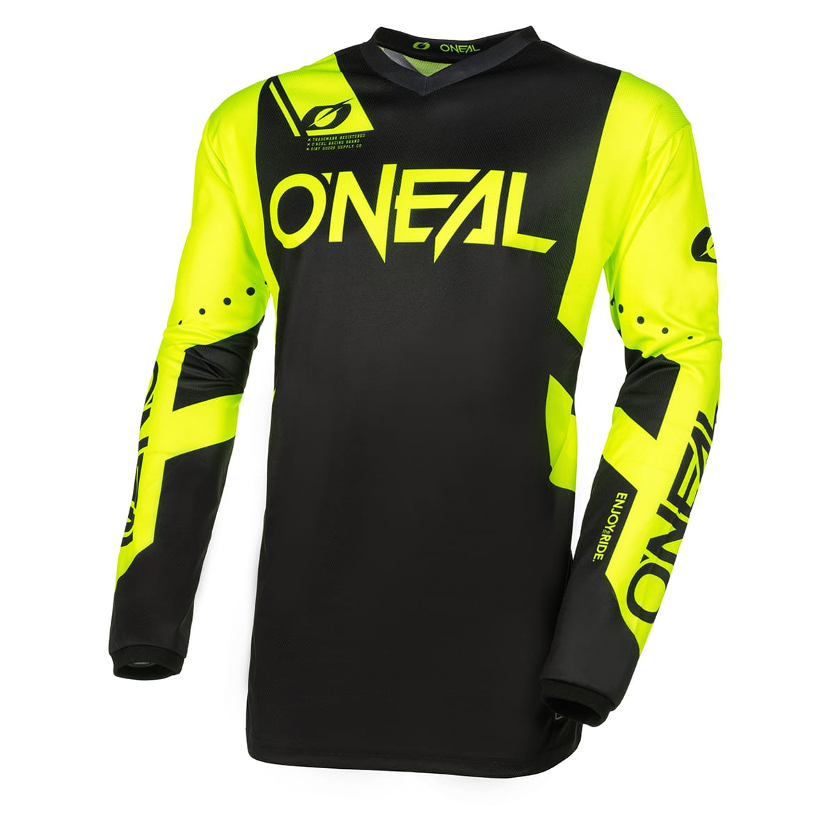 O'NEAL ELEMENT RACEWEAR Trui Zwart/Fluorescerend geel