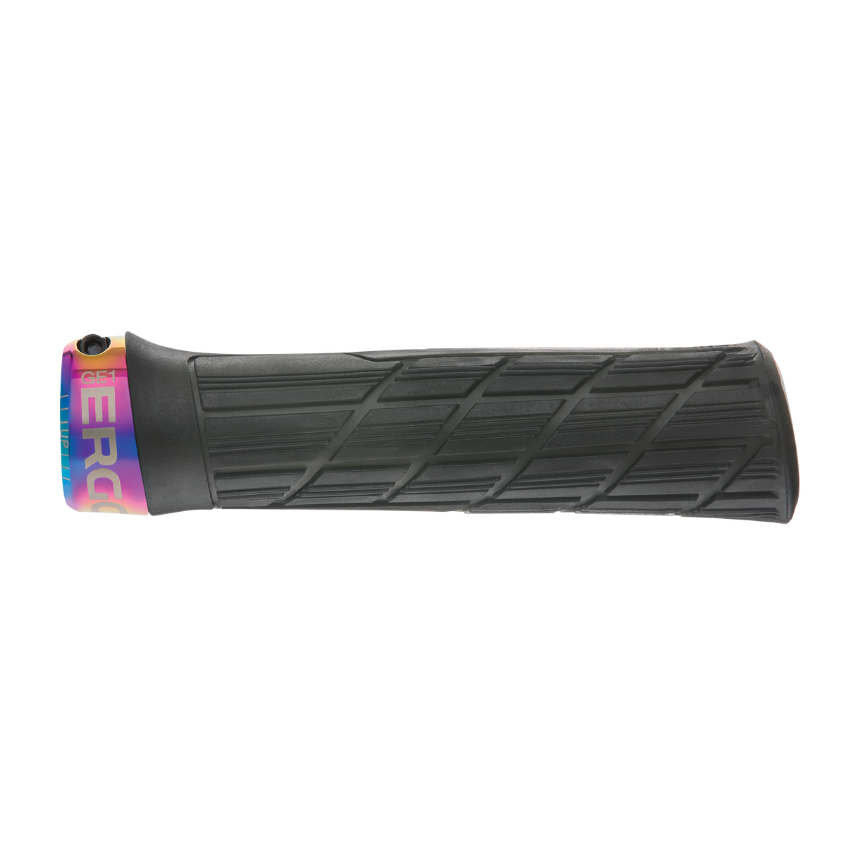 ERGON GE1 EVO Factory handvatten in bevroren stealthzwart met Oil Slick-klemringen – detail