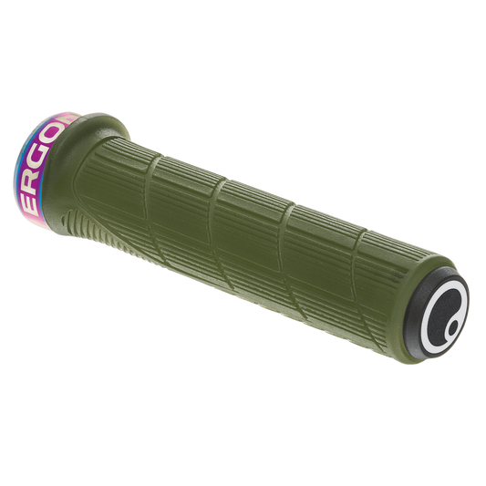 ERGON GD1 EVO Slim Factory-handvatten in bevroren mosgroen met klemringen met olievlekafwerking