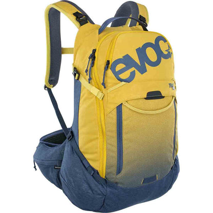 Rugzak met rugbescherming EVOC TRAIL PRO 26L Geel/Blauw