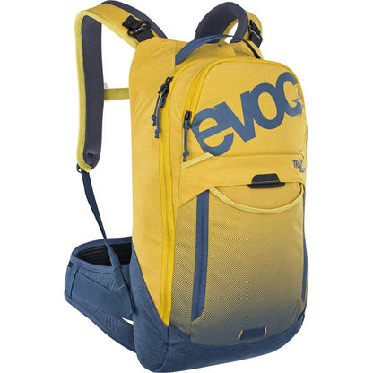 Rugzak met rugbescherming EVOC TRAIL PRO 10L Geel/Blauw