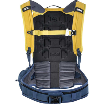 Rugzak met rugbescherming EVOC TRAIL PRO 10L Geel/Blauw