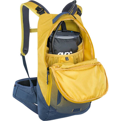 Rugzak met rugbescherming EVOC TRAIL PRO 10L Geel/Blauw