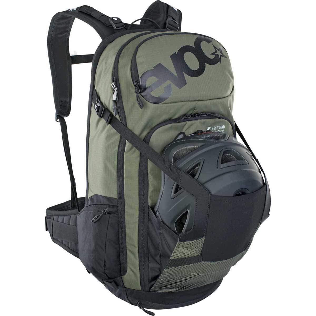 Sac à Dos avec Dorsale EVOC FR TOUR E-RIDE 30L Kaki