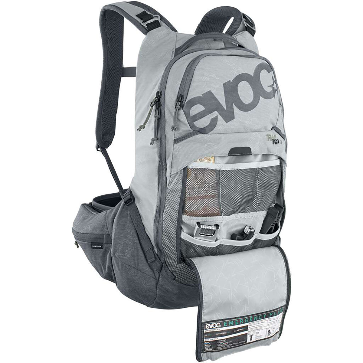 Sac à Dos avec Dorsale EVOC TRAIL PRO 16 Gris