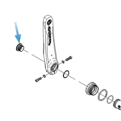 Vergrendelingsmoer SHIMANO SAINT Goud