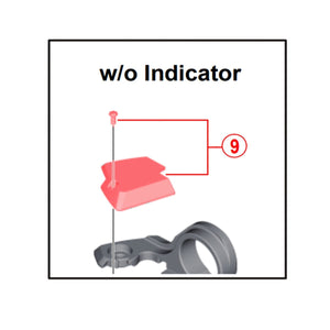 Indicatordoorvoer Afdekking voor Versnellingsschakelaar SHIMANO XT M8000 11V Rechts #Y03K98080
